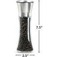 thumbnail image 3 of Non-Corrosive, BPA Free Stainless Steel Salt and Pepper Grinder, Adjustable Ceramic Grinder Offers Customizable Coarseness, Airtight Lids Preserve Flavor, Elegant Kitchen Accessory, Set of 2, 3 of 6