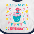 thumbnail image 4 of Inktastic Colorful Cupcake and Confetti Girls 2nd Birthday Boys or Girls Baby Bib, 4 of 4