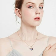 SOULMEET Dragon Necklace 925 Sterling Silver Heart Shaped Crystal Pendant Anniversary Jewelry Gifts for Women Mother Daughter Nana Birthday Gift