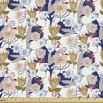 thumbnail image 1 of Nature Art Upholstery Fabric by the Yard, Natural Theme Chaotic Botanical Garden Image of Different Kind Flowers Pattern, Decorative Fabric for DIY and Home Accents, Multicolor by Ambesonne, 1 of 5