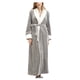 thumbnail image 1 of Bata de baño larga Qarigey para mujer Pijama gris L, 1 of 6