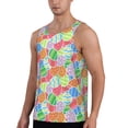thumbnail image 2 of Gukieu easter eggs Print Men's Quick Dry Fitness Vest, Round Neck Sleeveless Fitness Bodybuilding Top-Large, 2 of 7