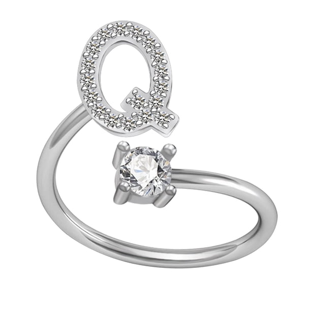 Xihbxyly Collar con El Alfabeto de Moda, Elegante Colgante de Letras de Cobre con Incrustaciones de Diamantes de Imitación, Accesorio Ajustable, Regalo de Boda, Ideal para Mamás, Novias y Amigas.