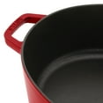 thumbnail image 5 of Staub Cast Iron 6.25-qt Shallow Oval Dutch Oven - Cherry, 5 of 6