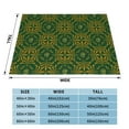 thumbnail image 6 of Green Yellow Leaves Throw Blanket, Super Soft Anti-Pilling Flannel Bed Blankets, 40"x30", 6 of 8