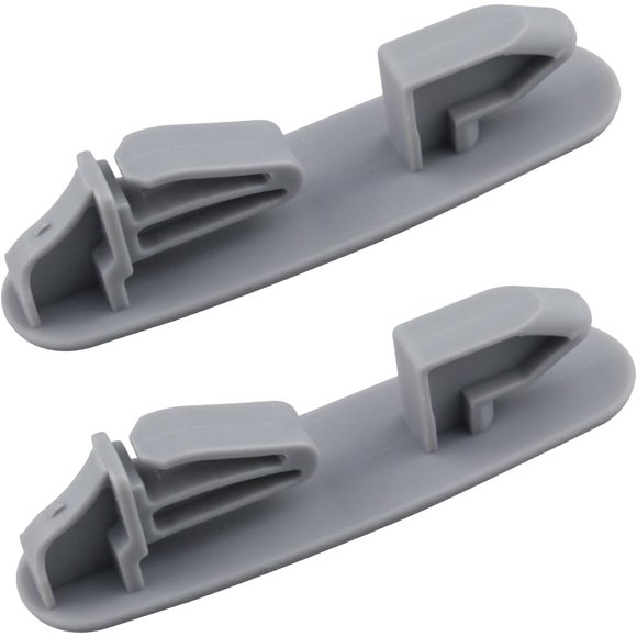 2 Pack WP8565925 Dishwasher Dish Rack Track Stop Clip Upper Replacement Part Compatible with Whirlpool Kenmore Dishwashers Replaces for 8565925 8270105 8524581 8524582