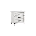 thumbnail image 5 of Modern Style 3-Drawer Night stand Made with Wood in Antique White Night Stand Bedside Table Bedroom Side Table Furniture, 5 of 5