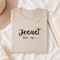 thumbnail image 3 of Jollimate Jesus Loves Me Graphic Tee, Christian Shirt for Women, Religious Faith Gift for Her, 3 of 6