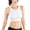 White, variant on Spring Savings Clearance Items Home Deals! Zeceouar Sports Bras For Women Women Yoga Solid Sleeveless Cold Shoulder Casual Tanks Blouse Tops Intimates