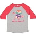 thumbnail image 3 of Inktastic 2nd Birthday Retro Flowers 2 Year Old Girl Girls Toddler T-Shirt, 3 of 5
