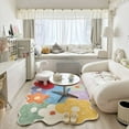 thumbnail image 2 of CHUNTIAN Bedroom Home Carpet Large Area Colorful Living Room Flower Thickened Decoration Rug Non-slip Coffee Table Mat, 2 of 5