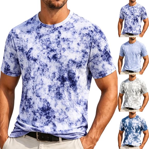 Vetsdori Mens Short Sleeve Tops Sport Summer Pullover Breathable Fashion Casual Travel T-shirts for Men Graphic