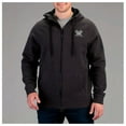 thumbnail image 3 of VORTEX Adult Male Core Logo Full Zip Comfort Hoodie, Color: Charcoal Heather, Size: M, 3 of 5