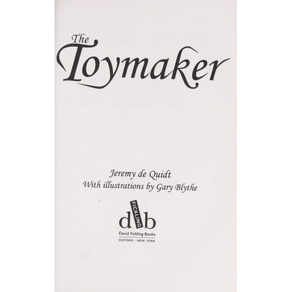 Pre-Owned The Toymaker (Library Binding) 0385751818 9780385751810