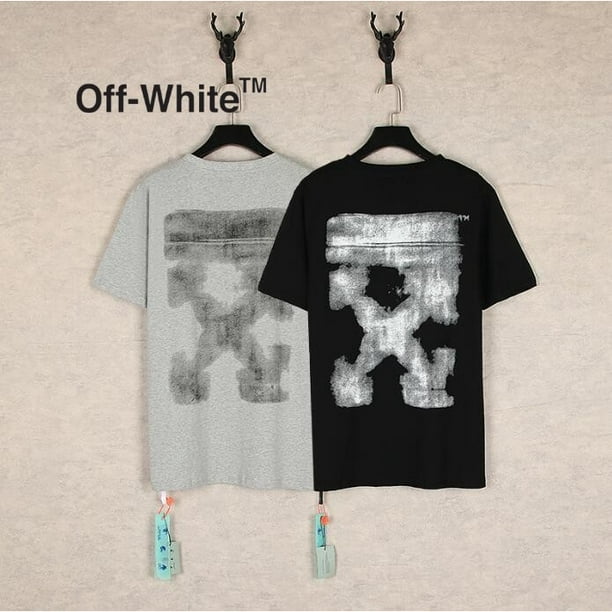OFF white 4528 Camiseta De Moda Blanca Para Mujeres Hombres Manga Corta mona lisa Walmart en linea