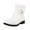 White, variant on Winter New Women Casual Boots Ladies Cute Fashion Bow Solid Color Flat Round Toe Square Heel Short Student Style Boots