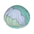 thumbnail image 1 of YFYANG Women's Double Waterproof Shower Cap, Abstract Winter Pattern Reusable Hair Cap for All Hair Styles and Head Sizes, 1 of 9