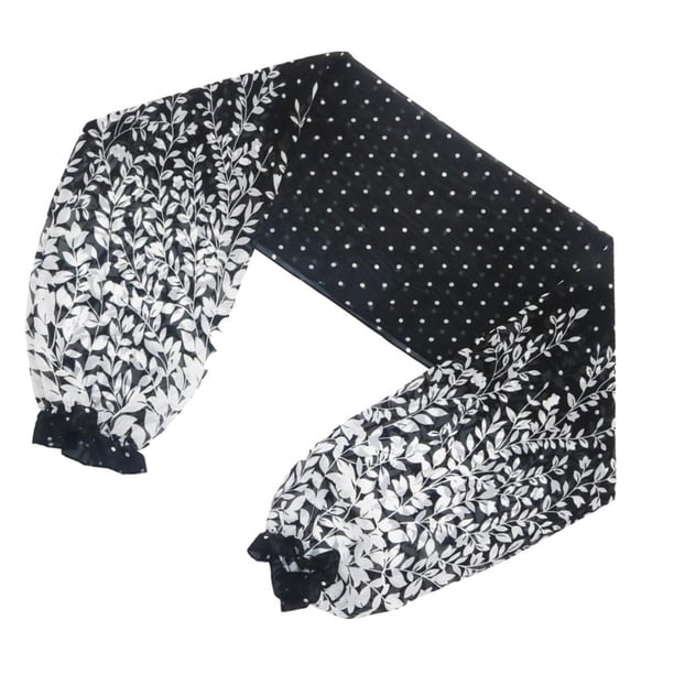 Chaqueta de punto delgada para mujer Zulema chal Flor negra Bolero de manga larga
