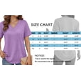 thumbnail image 5 of MOSHU Deep V Neck Womens Tops Curved Hem Shirts for Women Fashion Trendy Blouses Casual Loose Fit Tees Tops, 5 of 9