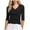 Z01-Black, variant on Women's V Neck T Shirts Slim Fitted Half Sleeve Tops Basic Tees (Light Purple, XXL)