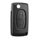 thumbnail image 1 of Carcasa de llave de 2 botones compatible CE0523 llave plegable para Peugeot 207 307 308 407 408 3008 5008 Citroen C2 C3 C4 C5 C6 C8 (2 botones, CE0523), 1 of 5