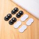 thumbnail image 1 of 8 piezas autoadhesivas mini ruedas giratorias mini ruedas fijas, pasta mini ruedas giratorias rotación de 360 grados Sticky PulleyblackA, 1 of 5