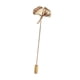 thumbnail image 5 of Broche de solapa Zulema hoja de Ginkgo Vintage dorado, 5 of 5