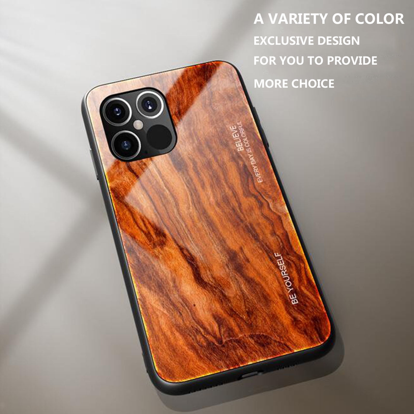 Cell Phone Cases Covers Case Wood Grain Glass Falling Protective Cover ...