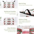 thumbnail image 3 of Foldable Clothes Storage Bags Clothes Organizer Bin with Clear Windows for Clothes Bedding Red and Green Tartan Bow, 3 of 6