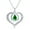 Emerald, variant on AOBOCO I Love You Mom Necklace Sterling Silver Heart Pendant Necklace with Natural Gemstone Birthday Christmas Jewelry Gifts for Women Mom Mama Nana