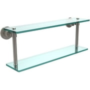 Washing Square Collection 22" 2-Tiered Glass Shelf (Build to Order)