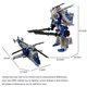 thumbnail image 5 of Figura de acción transformable 2 en 1 zyubou robot helicóptero de 18 cm, 5 of 7