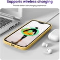 thumbnail image 6 of for iPhone 14 Pro Max Case, Silicone Shockproof Slim Thin Phone Case for iPhone 14 Pro Max 6.7 inch (Yellow), 6 of 12