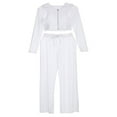 thumbnail image 3 of Ensemble Haut de Bikini Transparent en Maille pour Femmes, par-Dessus de Maillot de Bain + Pantalon, 3 of 5