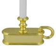 thumbnail image 6 of Northlight LED Lighted Window Candle with Handle Base - 9.5" - White and Gold - Set of 4, 6 of 7