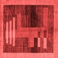 thumbnail image 1 of Ahgly Company Indoor Square Abstract Red Modern Area Rugs, 7' Square, 1 of 4
