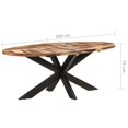 thumbnail image 4 of vidaXL Dining Table Oval 200x100x75cm Acacia Wood, 4 of 5