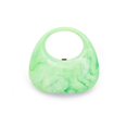 thumbnail image 1 of Bolso de media luna de acrílico para mujer Bolso de hombro de media luna de mármol Bolso hobo Bolso con asa superior, 1 of 5