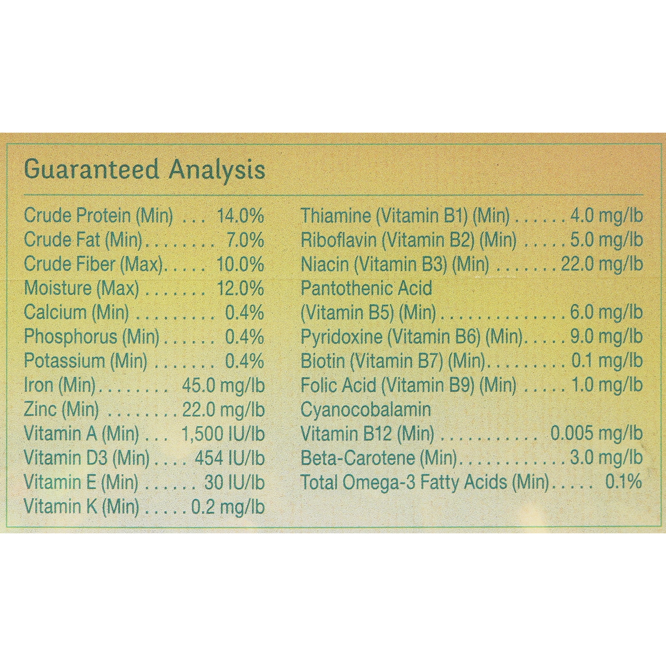 Wild Harvest Advanced Nut Diet, for Cockatiels, 4.5 lbs