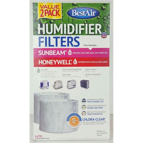 RPS Products Meilleurs Filtres d'Humidificateur d'Air Mèche Point de Contact Holmes Bionaire Saisir - Lot de 2