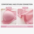 thumbnail image 4 of Jsaierl Bras for Women Plus Size Support T-shirt Bras Seamless Comfortable Bralettes Shapewear Breathable Full Figure Bras Front Closure, 4 of 9