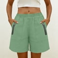 thumbnail image 7 of Hurxie Women's Hiking Cargo Shorts Quick Dry Lightweight Athletic Outdoor Shorts for Workout with Zipper Pockets Green,2XL, 7 of 7