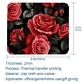 thumbnail image 5 of Rose Square Desk Mat Mousepad, 8.3x9.8 Inch Non-Slip Rubber Bottom, Printed Gaming Mousepad for Office and Gaming, 5 of 6