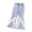 Blue*, variant on RUTAYY Girls Flare Jeans Floral Lace Applique Frayed Hem Pockets Elastic Waist Trousers Sweet Daily Wear Grey