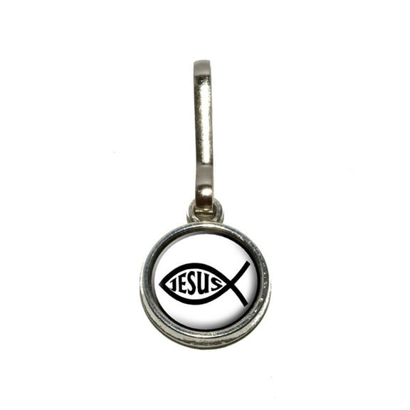 Ichthus Fish Christian Jesus Charm Zipper Pull