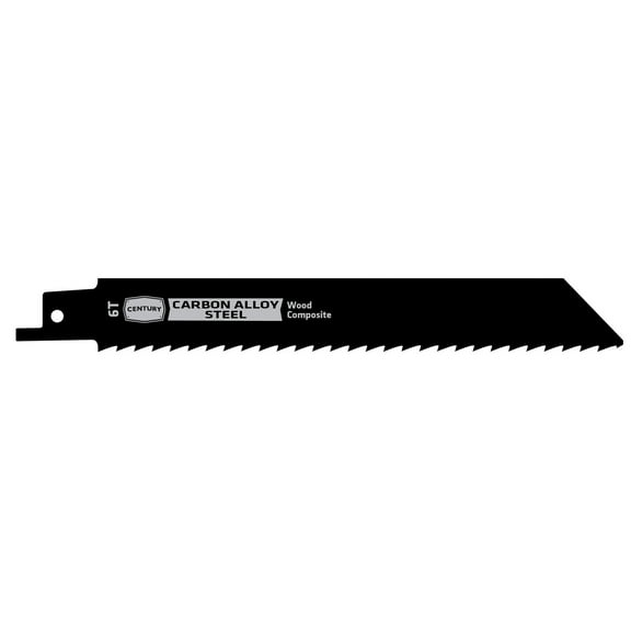 Century Drill and Tool 7806 Carbon Alloy Steel Reciprocating Saw Blade, 6-Inch