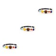 thumbnail image 1 of Justharion Solar Systems Bracelet Stylish Unisex Handmade Elastic Replacement Decorative Bangle Jewelry Ornament Birthday Gift Type 2 3PCS, 1 of 1