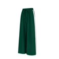 thumbnail image 4 of Women's Casual Pants Drawstring Print Color Block Side Striped Straight Leg Wide Leg Loose Pants, 4 of 9