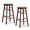 Walnut, variant on Costway 24” Swivel Bar Stools Set of 2 with Backless Design, Footrests & Strong Crossbars Walnut