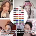 thumbnail image 4 of Womens Winter Headband Windproof Knitted Protector Decoration. Multicolor Elastic Crocheted Ear Warmers Simple Style Decoration Hair Styling Accessories for Women Navy, 4 of 6